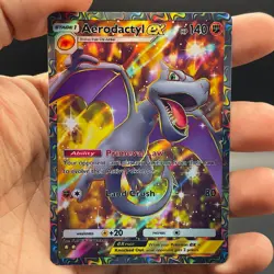 Fan Art Pokemon TCG Pocket Aerodactyl EX Holo Full Art | Mythical Island - Image 4