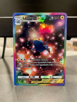Fan Art Pokemon TCG Pocket Lanturn EX Holo SIR | Wisdom of Sea and Sky - Image 1