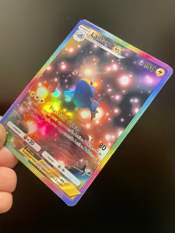 Fan Art Pokemon TCG Pocket Lanturn EX Holo SIR | Wisdom of Sea and Sky - Image 3