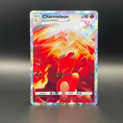 Fan Art Pokemon TCG Custom Pocket Style Charmeleon Holo Illustration Rare - Image 1
