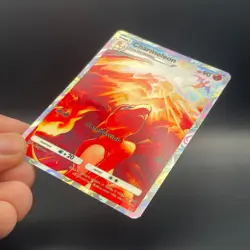 Fan Art Pokemon TCG Custom Pocket Style Charmeleon Holo Illustration Rare - Image 5