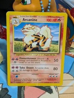 Pokemon TCG Base Set 1999-2000 4th Print Arcanine 23/102 *Free Shipping* - Image 1