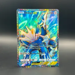 Fan Art Pokemon TCG Pocket Dialga EX Holo Full Art | Space-Time Smackdown - Image 1