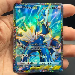 Fan Art Pokemon TCG Pocket Dialga EX Holo Full Art | Space-Time Smackdown - Image 4