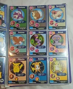 Pokemon 1999 Burger King PokeTrivia Original 151 Complete Set - Binder with Page - Image 3