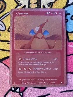 Pokepu - Charzee (Charizard) - Derpy Pokemon Parody / Fan Art Card - Image 1