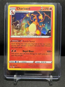 Charizard 025/185 Cracked Ice Holo Pokemon 2020 Vivid Voltage Deck Exclusive NM - Image 1