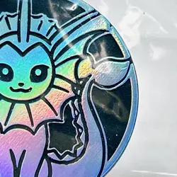 Vaporeon Coin Pokemon Card Game Collection TCG Gashapon Capsule Toy Japan New - Image 5