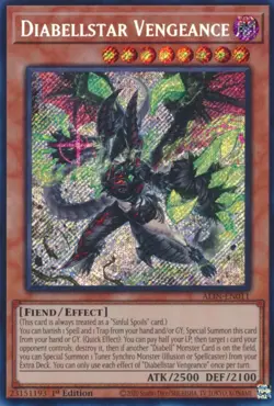 Yugioh Diabellstar Vengeance - ALIN-EN011 - Secret Rare 1st Edition Alliance - Image 1