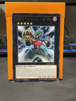 Yugioh - D/D/D Marksman King Tell CORE-EN052 1st Edition Rare NM XYZ - Image 1
