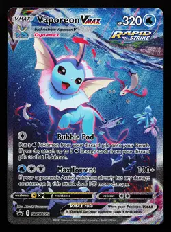 Vaporeon VMAX SWSH182 Sword & Shield Promo Pokemon Card - Image 1