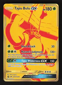 Tapu Bulu GX SV91/SV94 Pokemon Hidden Fates Holo Full Art Card - Image 1