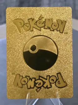 Pokemon Pikachu V 765hp Gold Foil Fan Art Collector Card TCG Greninja Poncho - Image 2