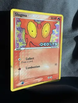 Pokemon TCG Card - Slugma 74/107 Reverse Holo Stamped EX Deoxys 2005 NM - Image 2