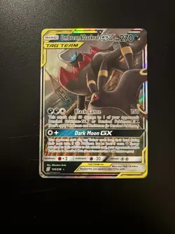 Pokemon TCG Umbreon & Darkrai GX Holo Card 125/236 Unified Minds Tag Team - Image 1
