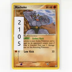 Pokemon TCG Machoke 41/101 EX Hidden Legends Regular Uncommon Card EN-MP 2004 - Image 3