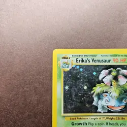 Erika's Venusaur 4/132 Pokemon Gym Challenge Holo Rare Card - MP - Image 2