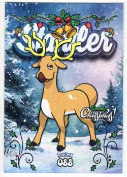 POKEMON - CARDS CHRISTMAS BY PRISMA - STANTLER * CRACKED ICE STAR HOLO - Image 1