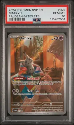PSA 10 Mimikyu 075 Sv: Scarlet & Violet Promo Cards Holo - Image 1