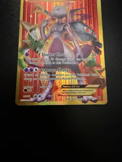 Pokemon Mewtwo EX TCG Full Art Holo Rare Card Breakthrough-Secret 164/162 LP - Image 3