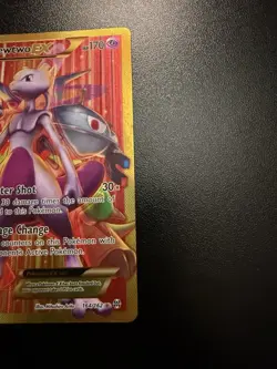 Pokemon Mewtwo EX TCG Full Art Holo Rare Card Breakthrough-Secret 164/162 LP - Image 5