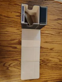 MTG Deck Box Holds 100 Double-Sleeved Cards w/ Dice Tray & 35pt Magnetic Holder - Image 3