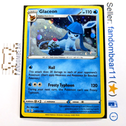 2022 (LP/MP) Glaceon COSMOS HOLO Black Star Promo SWSH192 Pokemon card SWSH - Image 1