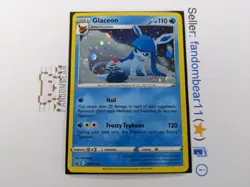 2022 (LP/MP) Glaceon COSMOS HOLO Black Star Promo SWSH192 Pokemon card SWSH - Image 2