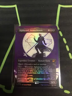 MTG Magic The Gathering Alpharael, Stonechosen Foil EOE Mythic Borderless Black - Image 1
