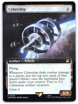 Cybership (Extended Art) FOIL - Universes Beyond: Doctor Who - MTG - Near Mint - Image 1