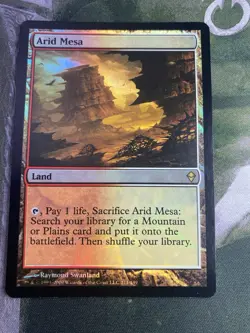 1x Arid Mesa FOIL, Zendikar, LP, MTG - Image 1