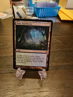 Misty Rainforest Zendikar Foil - Light edge wear - FREE SHIP - Image 1