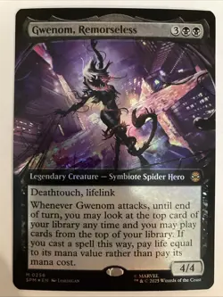 MTG: Marvel's Spider-Man: Gwenom, Remorseless (Extended Art) (FOIL) (256) - Image 1