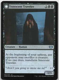 Innocent Traveler FOIL Uncommon Innistrad: Crimson Vow LP MTG - Image 1