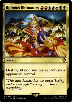 MTG Ruinous Ultimatum Normal NM Commander: FINAL FANTASY Magic 329 - Image 1