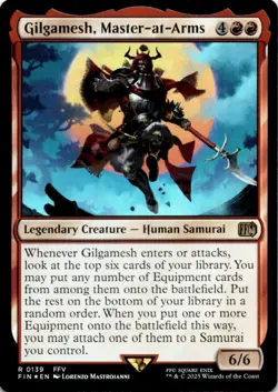 MTG Gilgamesh, Master-at-Arms Foil NM FINAL FANTASY Magic 139 - Image 1