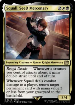 MTG Squall, SeeD Mercenary Normal NM FINAL FANTASY Magic 243 - Image 1