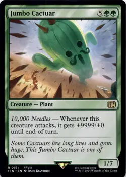 Jumbo Cactuar Final Fantasy Magic MTG NM - Image 1
