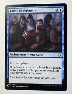 Curse of Verbosity - The List Reprints - U - #009/309 - NM MTG Magic - Image 1