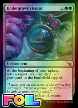 x1 Undergrowth Recon MKM MTG 181 FOIL MYTHIC M/NM 1x - Image 1