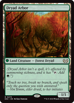 Dryad Arbor 273 Near Mint Duskmourn House of Horror Commander DSC Magic MTG - Image 1
