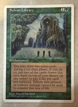 Sylvan Library MTG Core Set 4th Edition Regular - Image 1