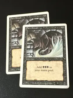 Dark Ritual X2 Revised HP Cond See Pics Front Back - Image 1