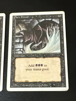 Dark Ritual X2 Revised HP Cond See Pics Front Back - Image 2