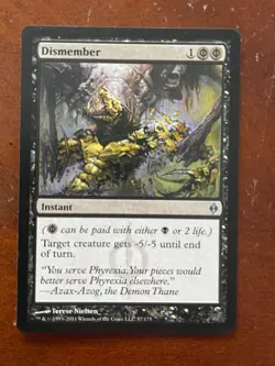 MTG Magic the Gathering New Phyrexia Dismember NM - Image 1