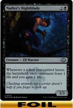 1x - Nadier's Nightblade - [SELECT] - Various Sets - CUC NM MTG - Image 3