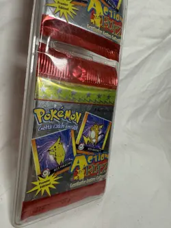 1996 Pokemon ACTION FLIPS Lenticular Cards Blister (2 Packs) VTG New Sealed NIP - Image 2
