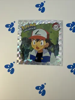 Pokemon 1999 Artbox Series 1 PRIZM Sticker Ash Pr07. - Image 1