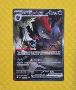 N's Zoroark ex SIR 185/159 Sv09: Journey Together Holo Pokemon TCG - Image 1