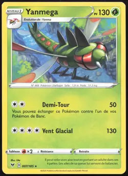 Carte Pokemon Yanmega 007/185 Voltage Eclatant Francais - Image 1